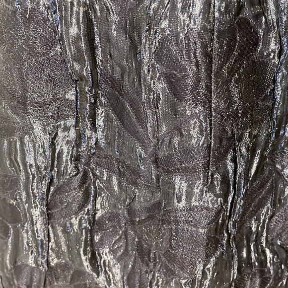 Vintage Carmen Marc Valvo collection dress navy blue with black sequins size 6 - Picture 5 of 5